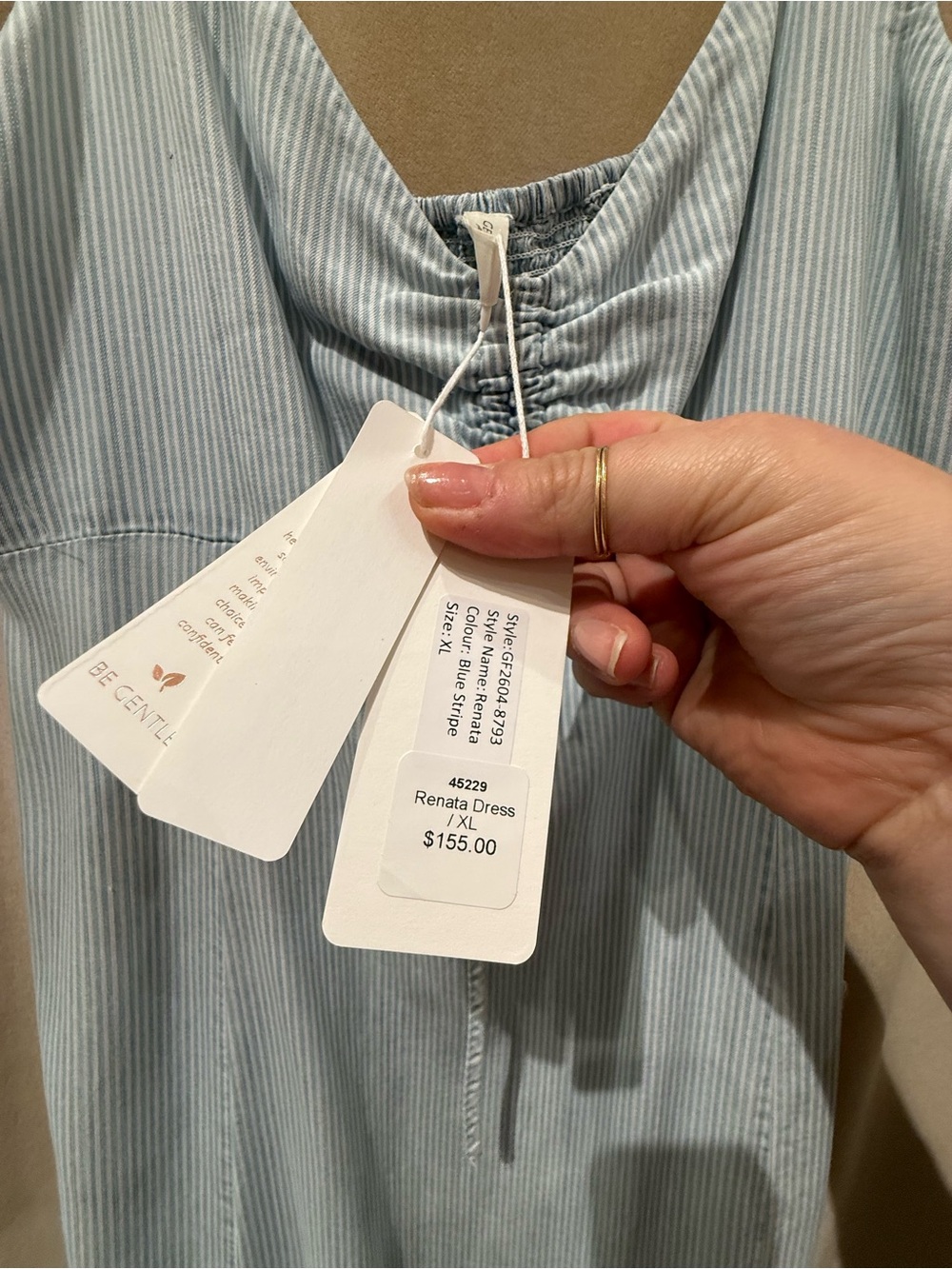 Gentle Fawn Renata Dress Blue Stripe - Picture 8 of 8